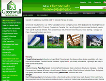 Tablet Screenshot of greenwallsolutions.com
